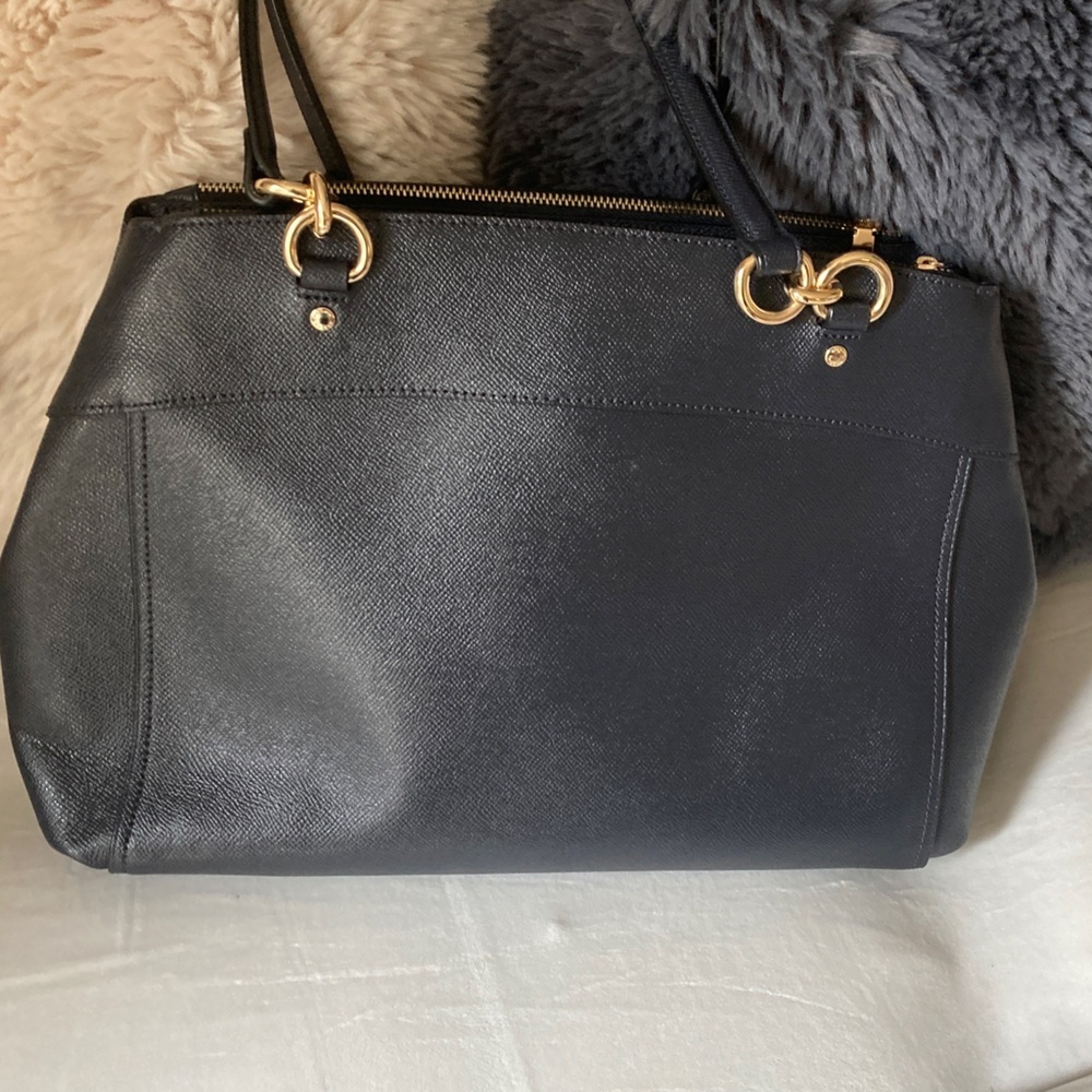 Coach Savannah Carryall Dual Zip Pocket Satchel with Gold Hardware k1723-F25928 - Picture 8 of 10